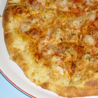 Americká 27. Pizza krevetová (tomaty,krevety,sýr) 30 cm